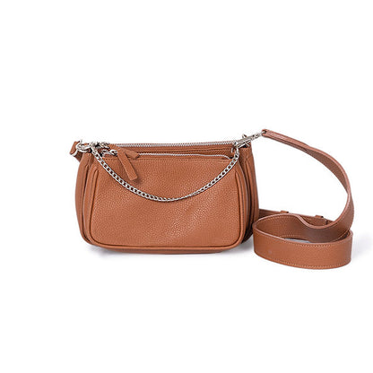 Verona Double Crossbody Bag Tan