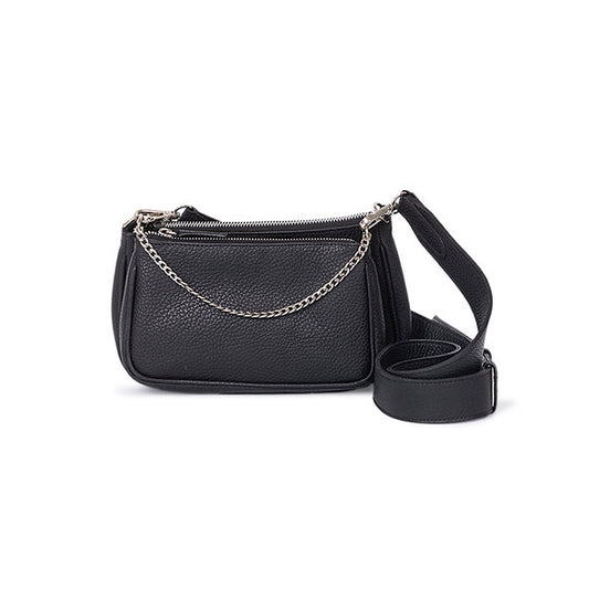 Verona Double Crossbody Bag Black