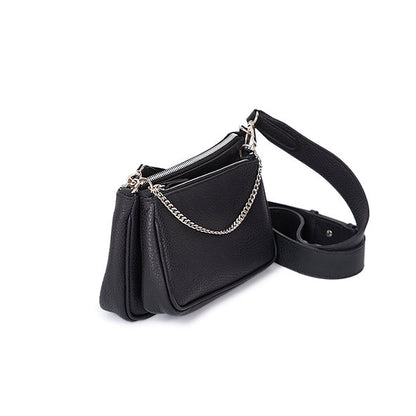 Verona Double Crossbody Bag Black