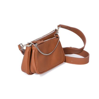 Verona Double Crossbody Bag Tan