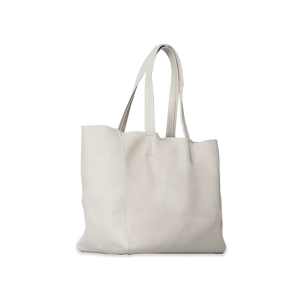 London Tote Midi Off White