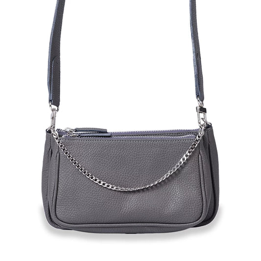 Verona Double Crossbody Bag Grey