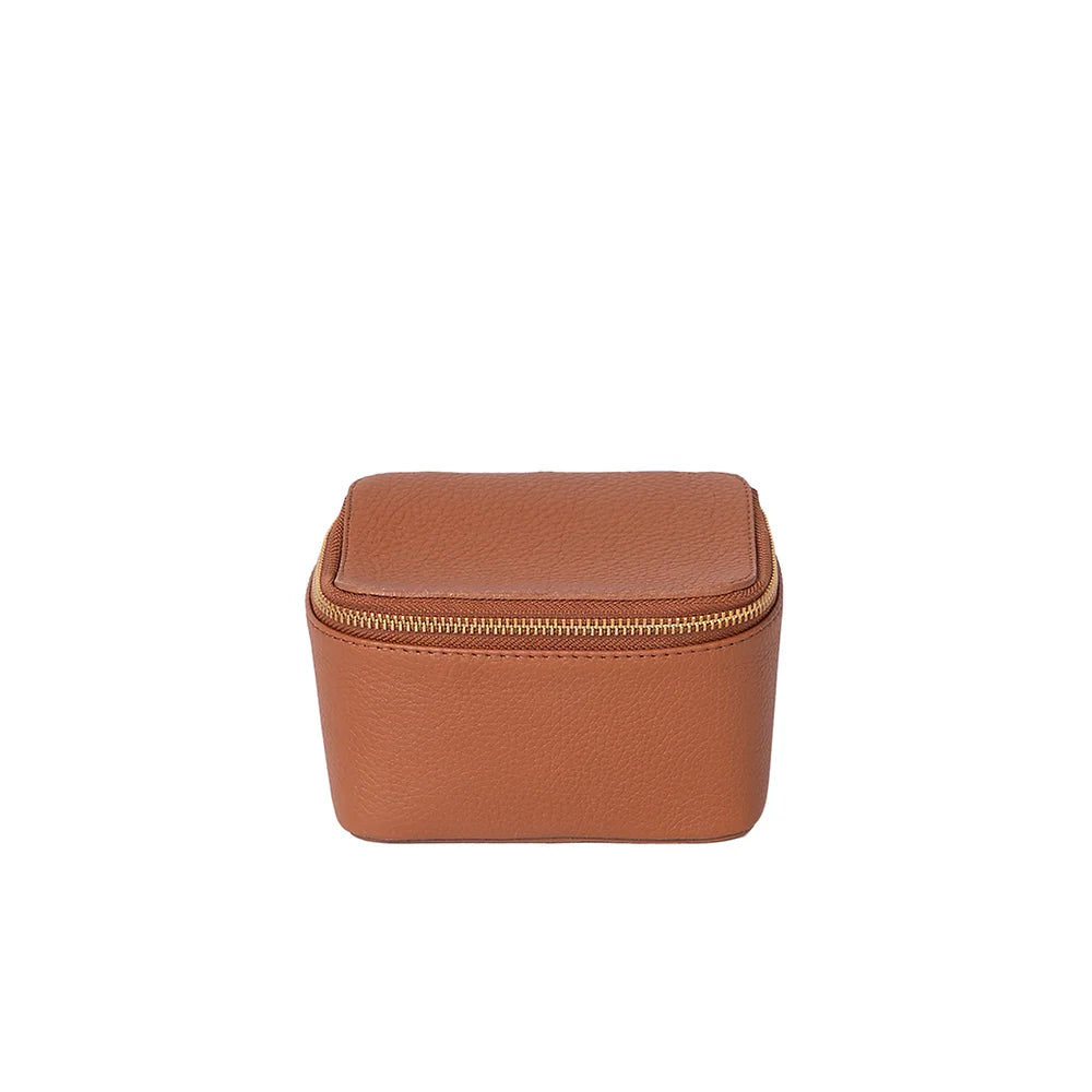 Capri Jewelry Case Small Tan