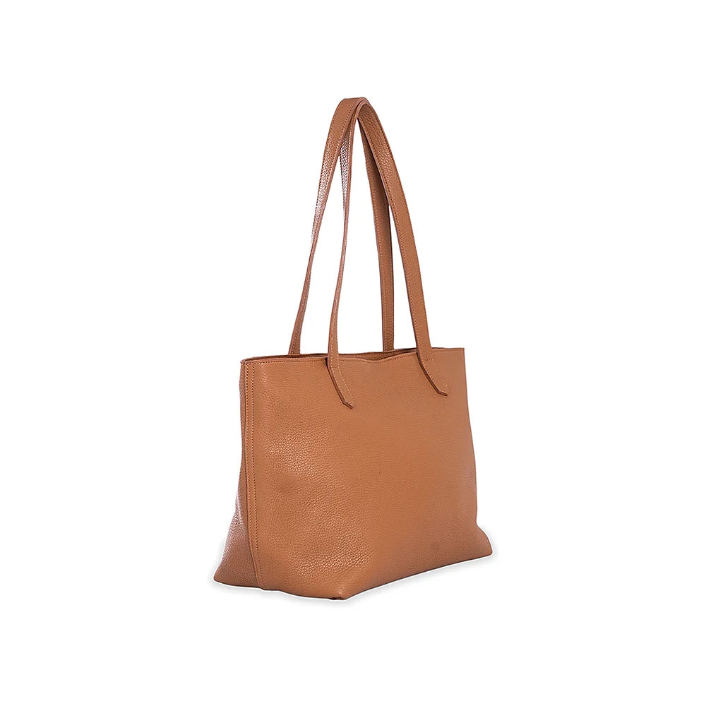 Florence Tote Midi Camel