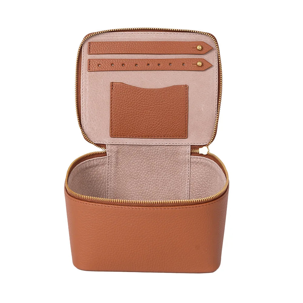 Capri Jewelry Case Big Tan