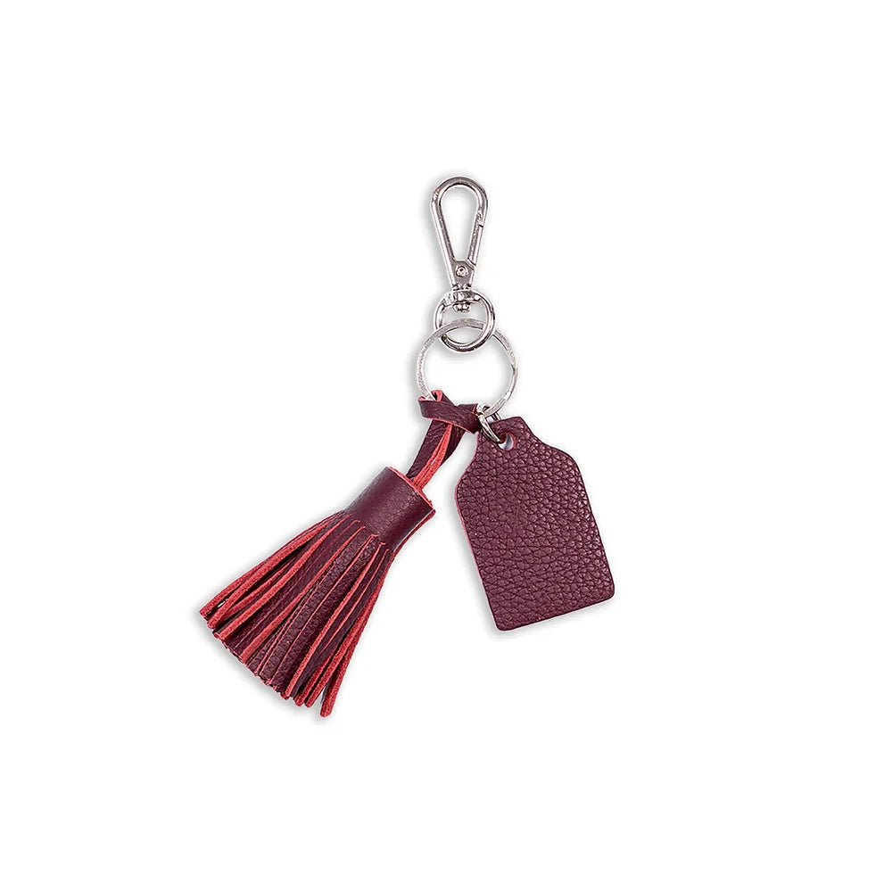 Aspen Keychain Burgundy