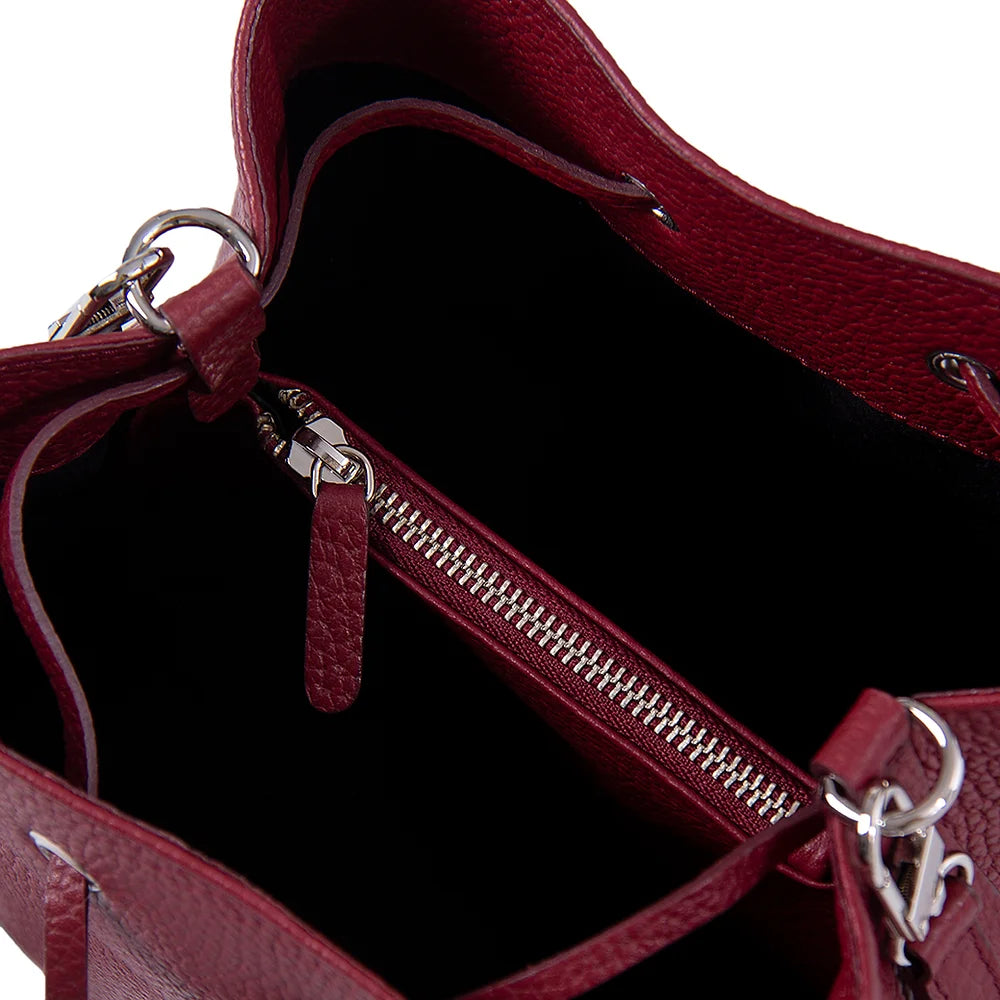 Athens Crossbody Bag Medium Burgundy