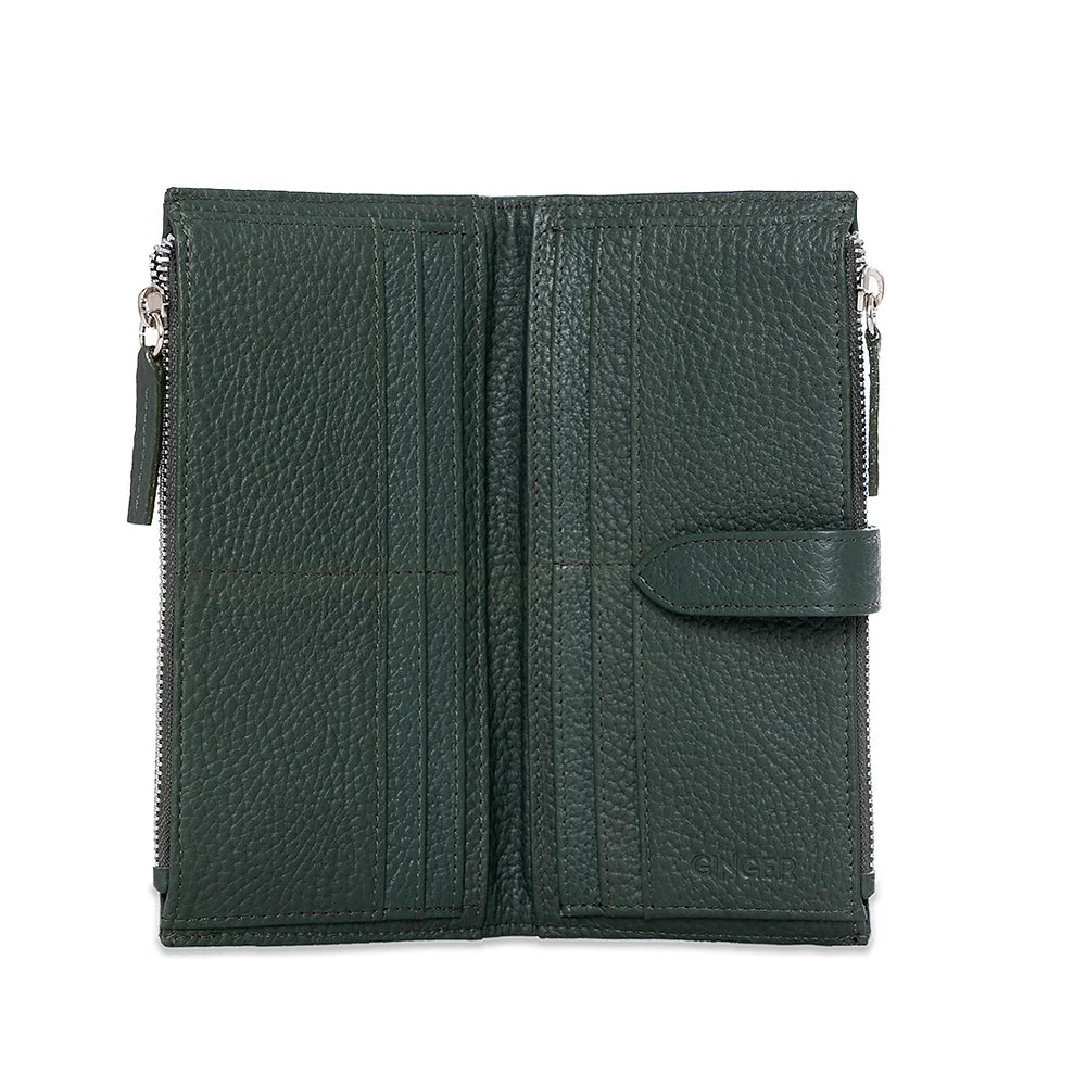 Galicia Double Wallet Deep Green