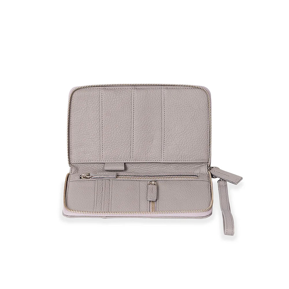 Lisboa Travel Wallet Mini Light Grey