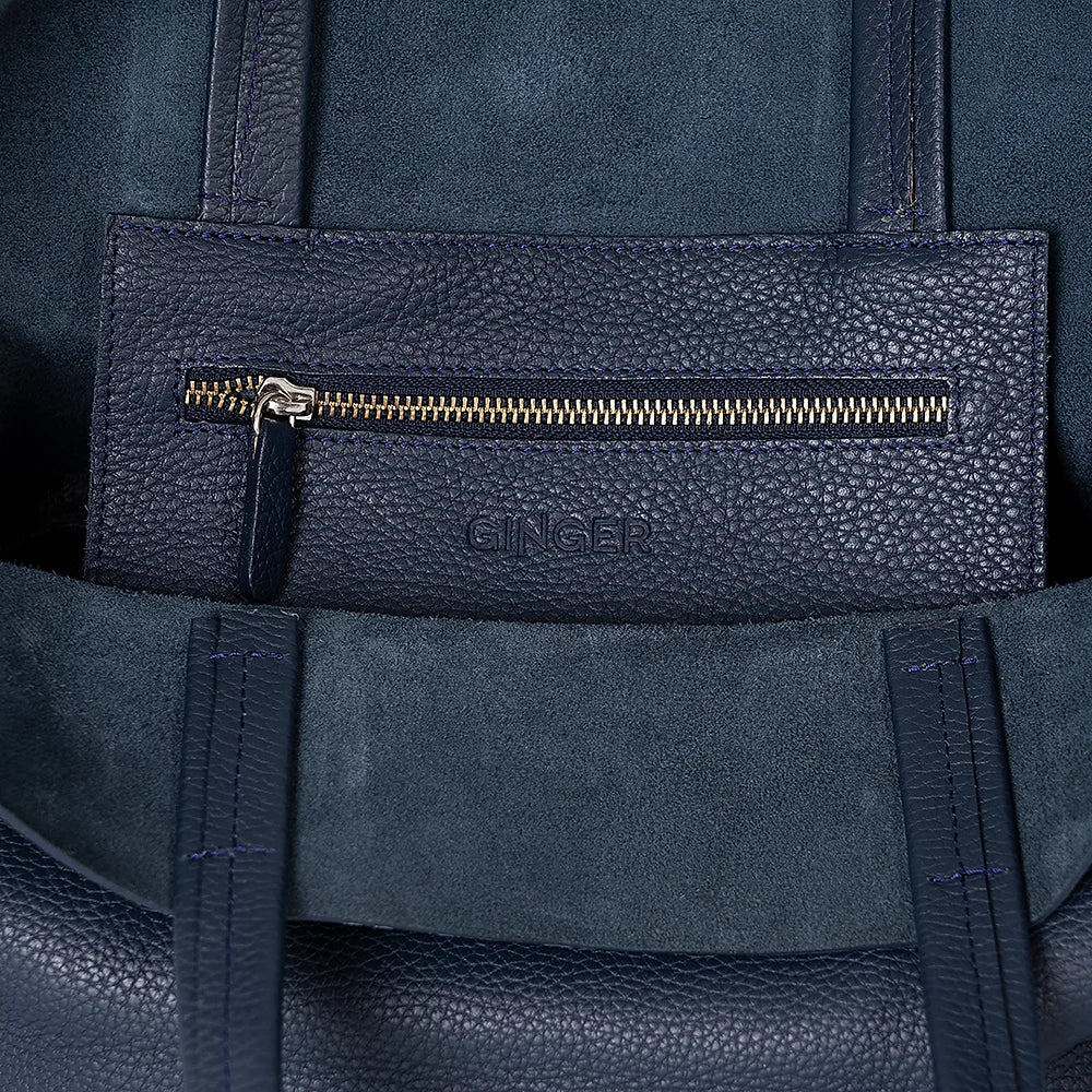 London Tote Midi Blue