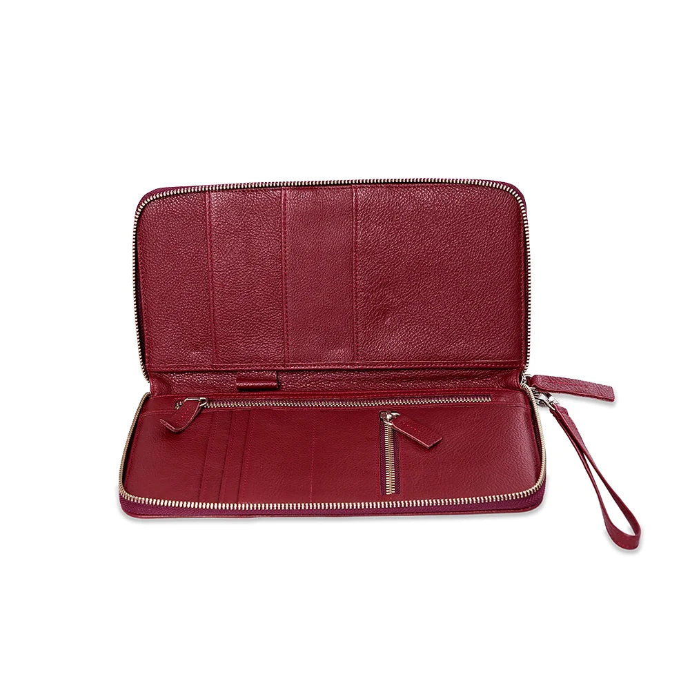 Lisboa Travel Wallet Burgundy