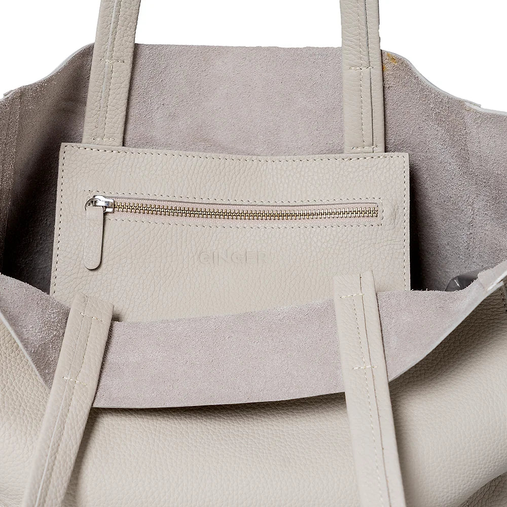 London Tote Midi Off White