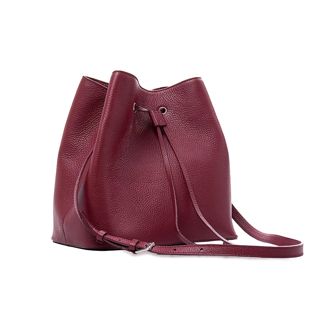 Athens Crossbody Bag Large Burgundy