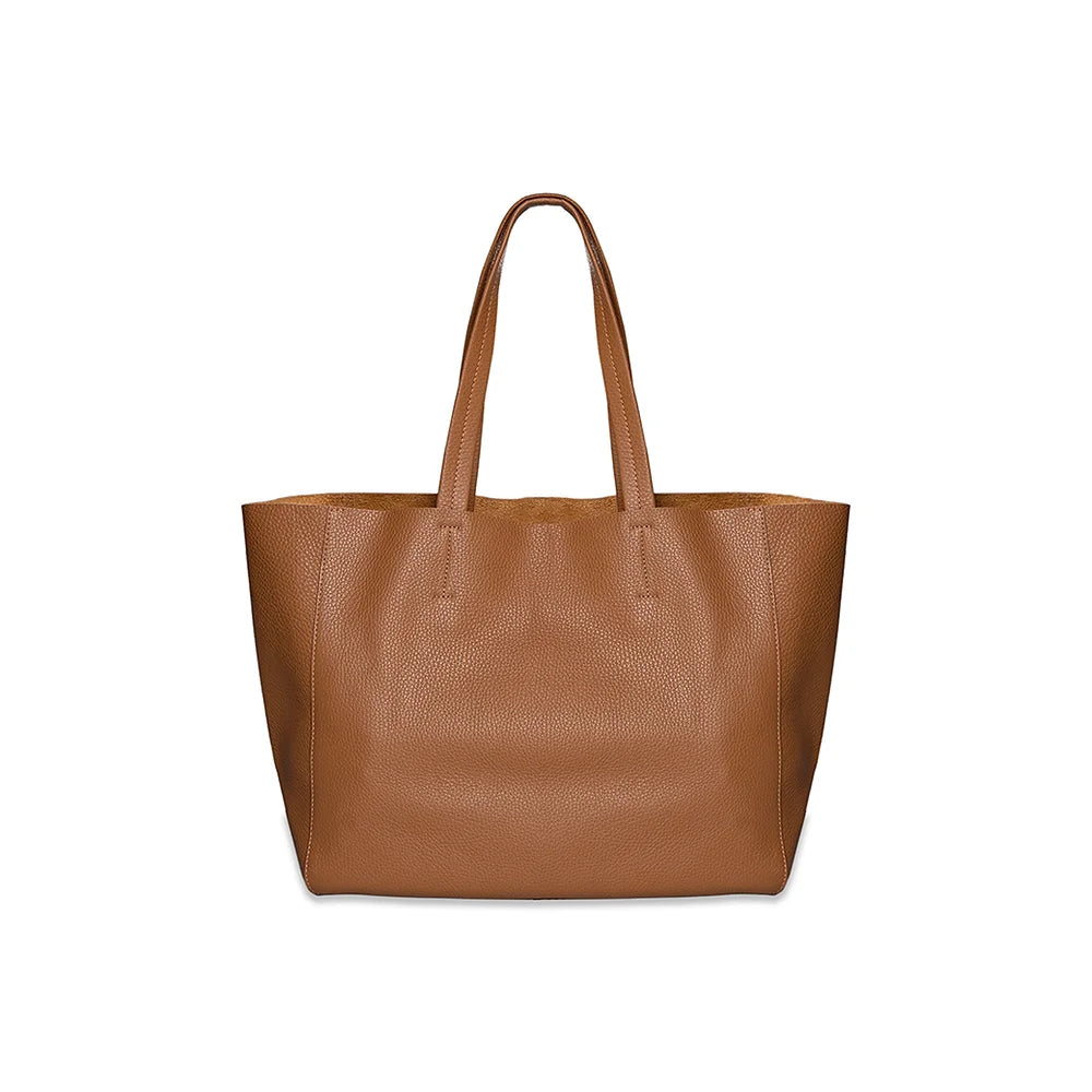 London Tote Midi Camel