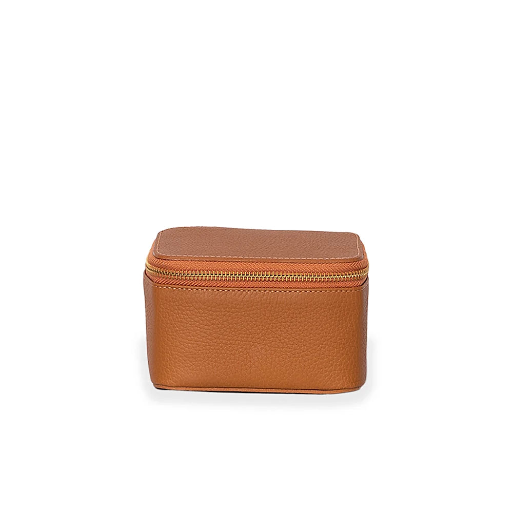 Capri Jewelry Case Small Camel