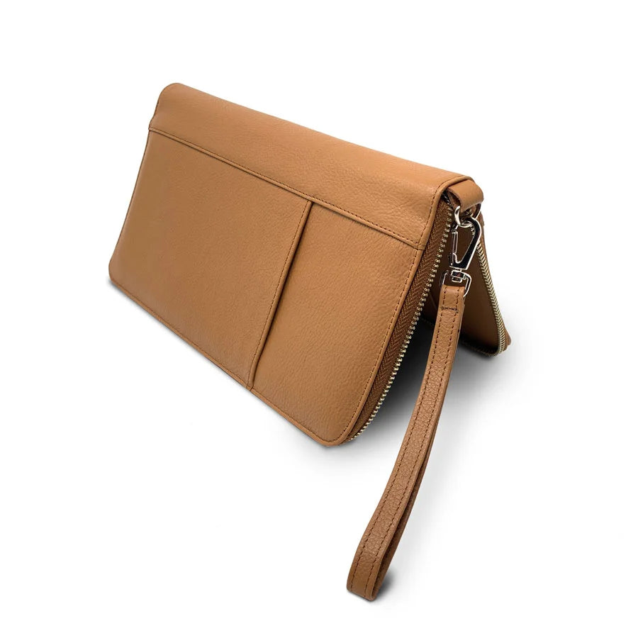 Lisboa Travel Wallet Camel