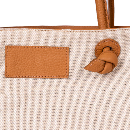 Tulum Beach Bag Small Camel